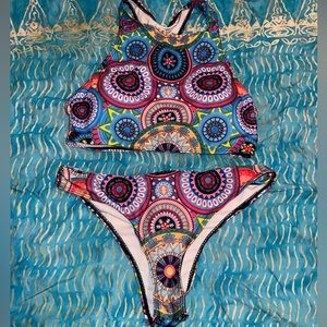 Bikini Halter Top Set EUC